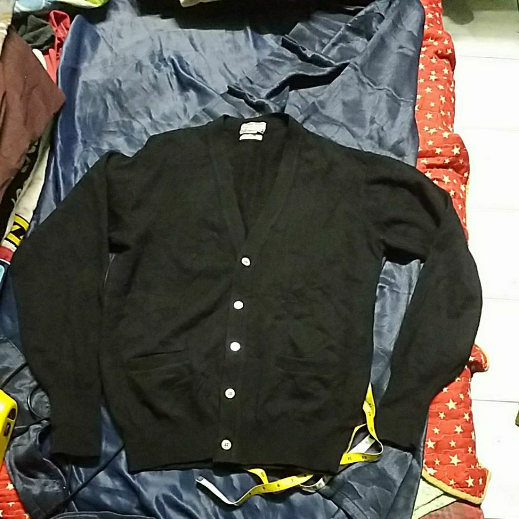 FIVE POCKETS CARDIGAN SUPERBLACK SIZE L 21x26 นิ้ว