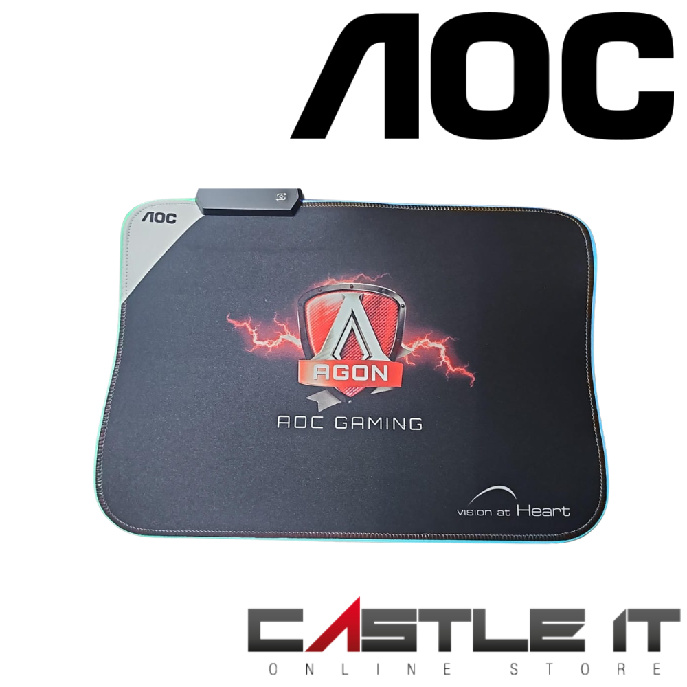 AOC AGON Gaming RGB Mouse Pad LED 350x250mm Extended Gaming Mat