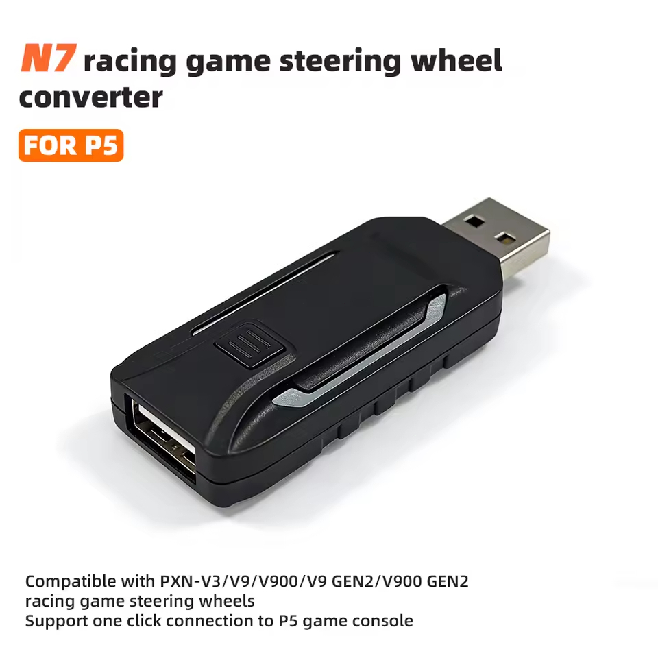 N7 Racing พวงมาลัย Converter P5 เกมคอนโซล Racing เกมพวงมาลัย Converter ใช้งานร่วมกับ PXN-V3/V900 /V9
