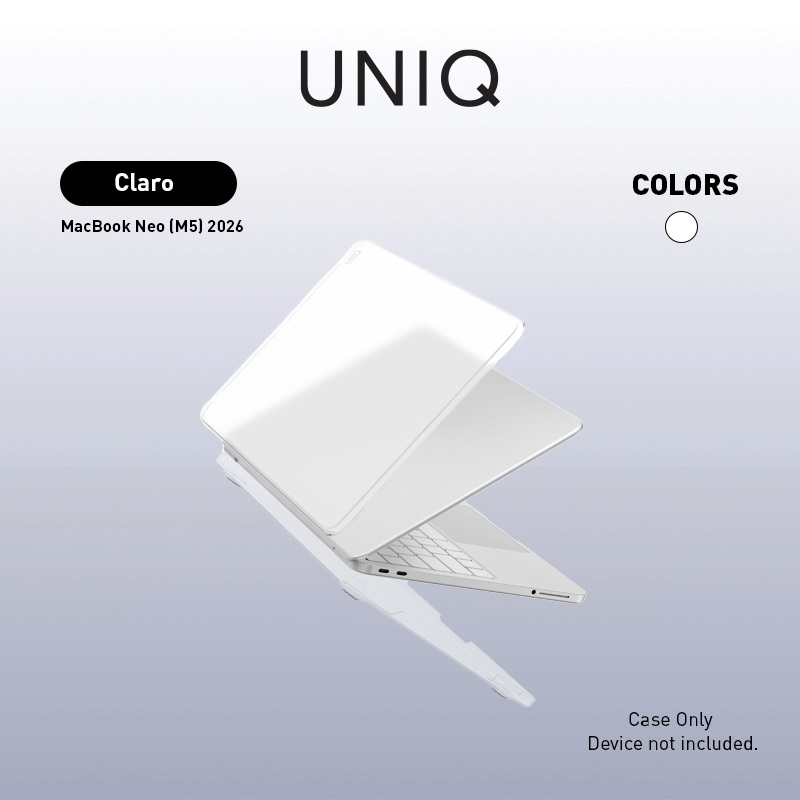 เคส UNIQ Claro สําหรับ MacBook Neo - Frost Clear