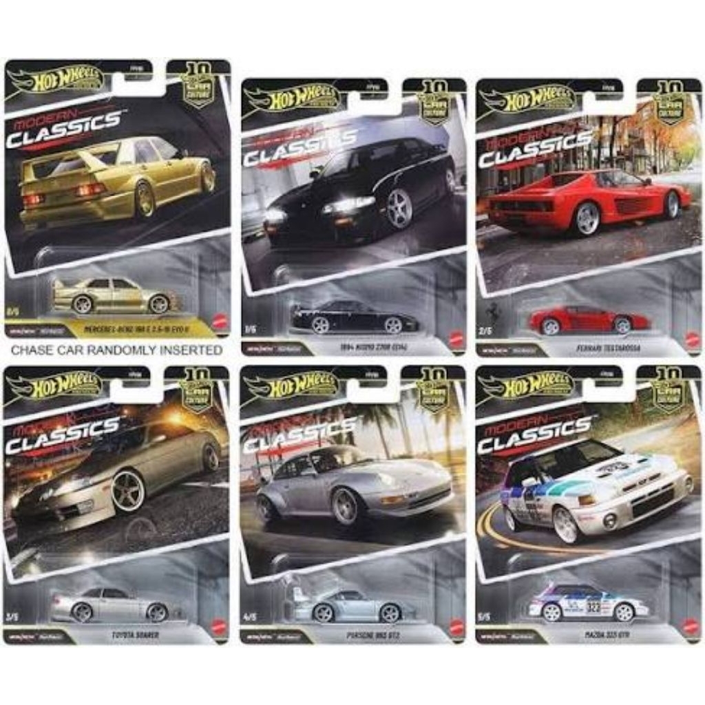 Hot Wheels วัฒนธรรมรถระดับพรีเมียม Modern Classics Porsche 993 GT2 FPY86 Model Kereta Mainan Mattel