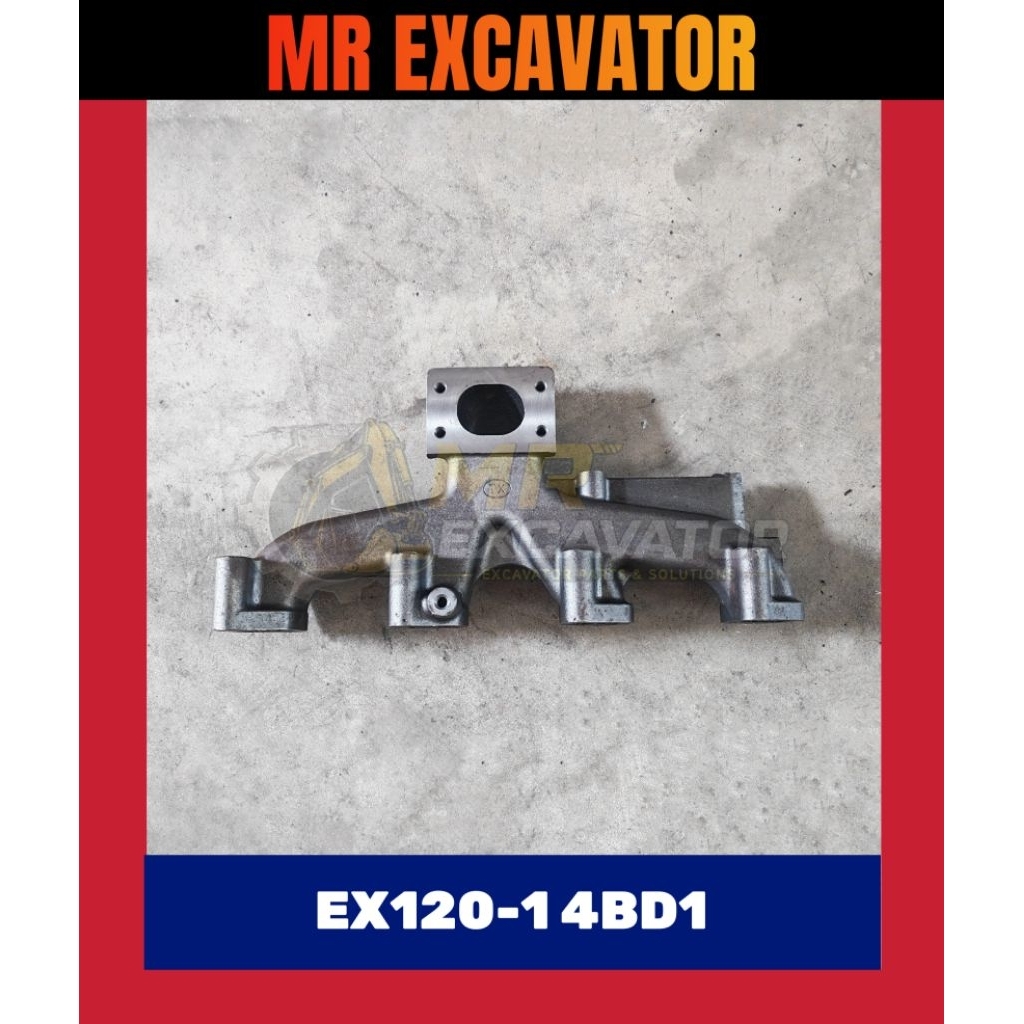 Hitachi EX EX120 EX120-1 4BD1 RHB6 Excavator Turbo Charger ท่อไอเสีย Manifold Turbocharger