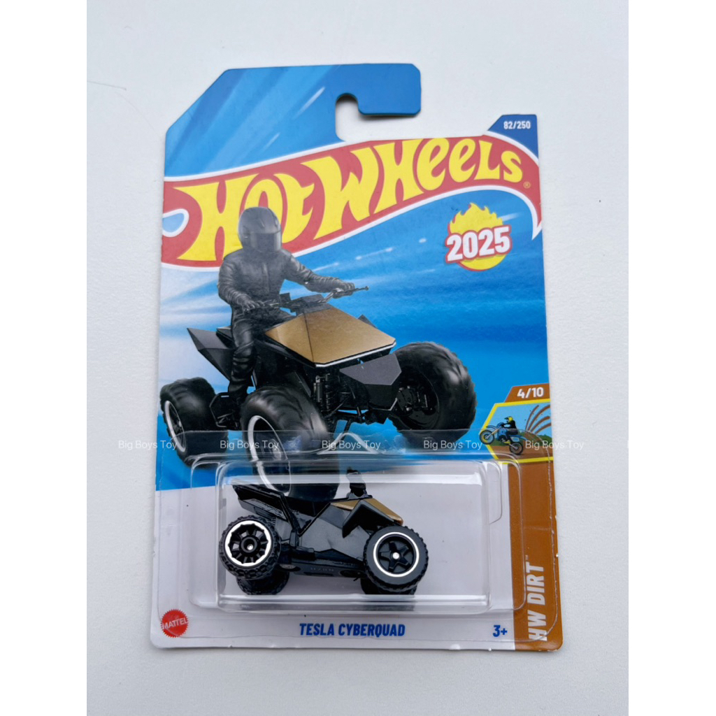 Hot Wheels Tesla Cyberquad (2025) – HW Dirt 4/10 [82/250] Mainline รุ่นใหม่ – Mattel Diecast