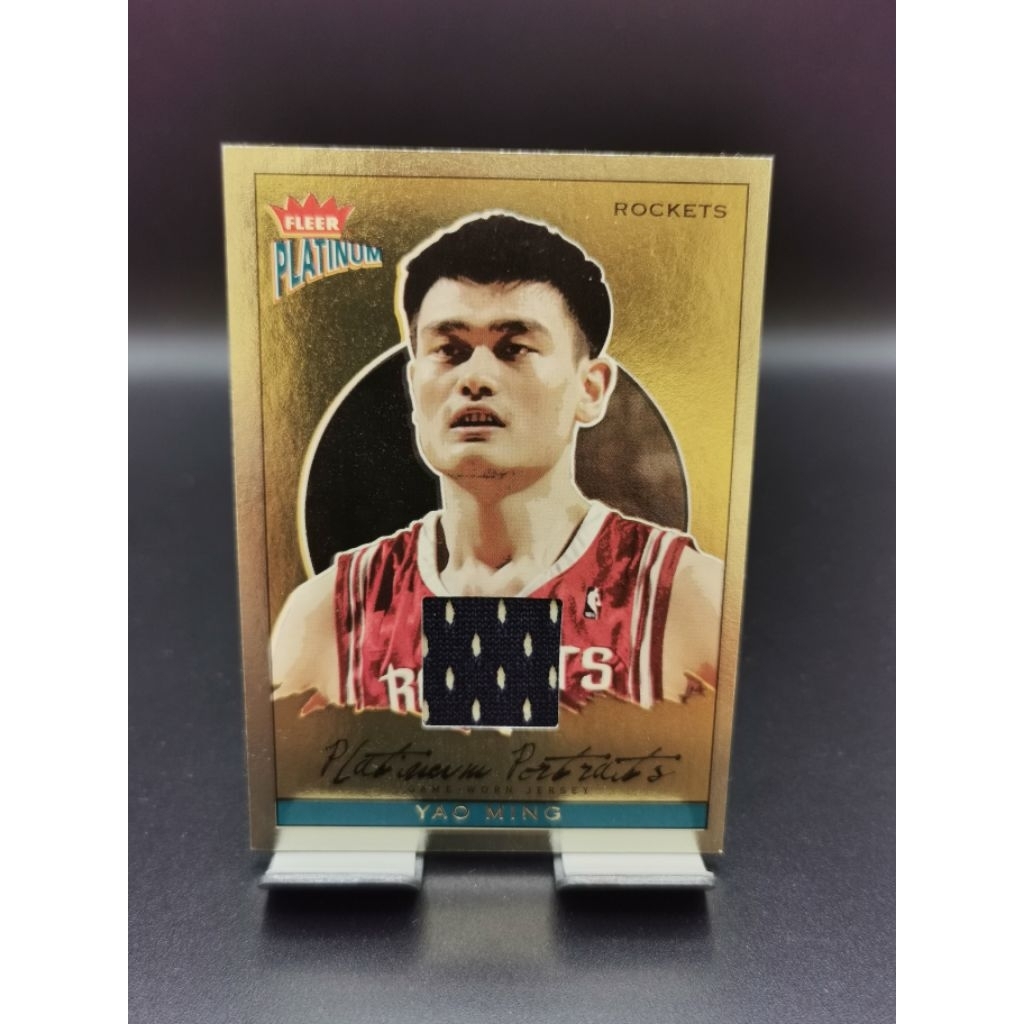 Nba Card 2003-04 Fleer platinum Game สวมใส่ Jersey YAO MING