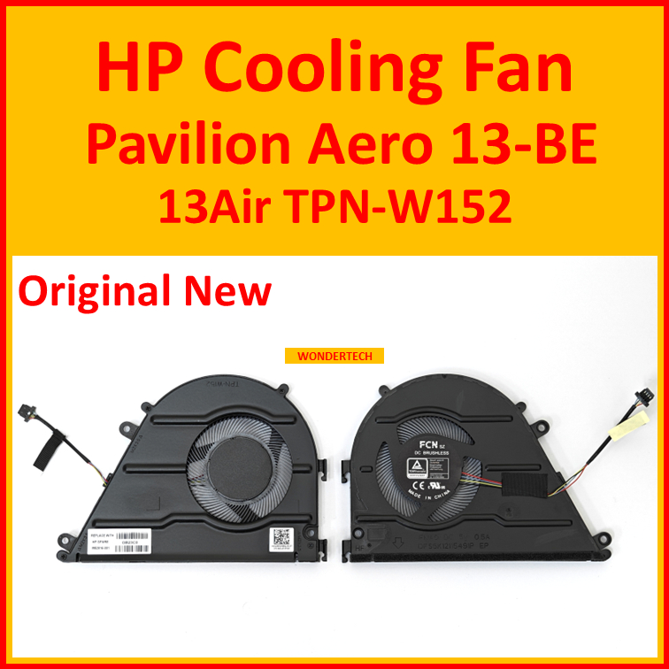 HP Pavilion Aero 13-BE 13Air TPN-W152 พัดลมระบายความร้อน CPU