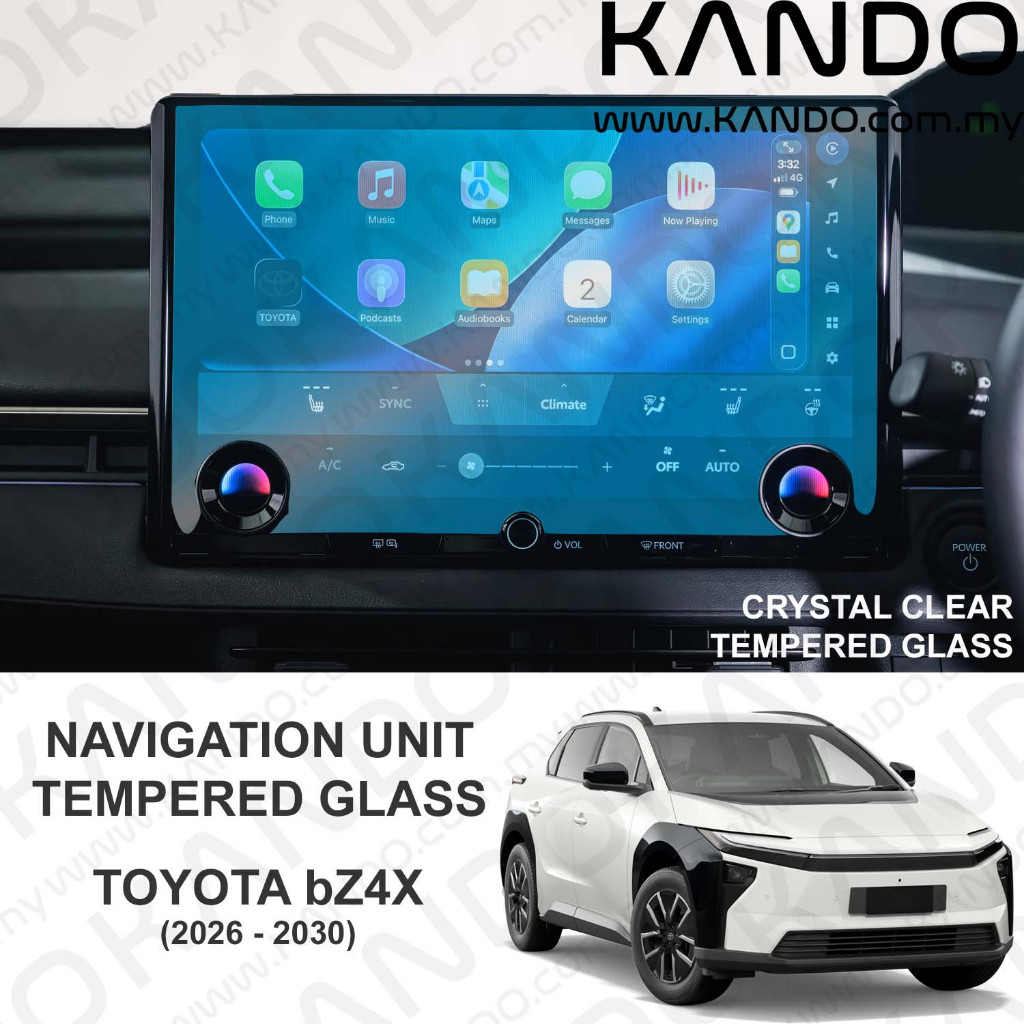 Toyota bZ4X กระจกนิรภัย Protector Toyota bZ4X ป้องกันหน้าจอ Toyota bZ4X หน้าจอสัมผัส bZ4X หัวหน้าจอห