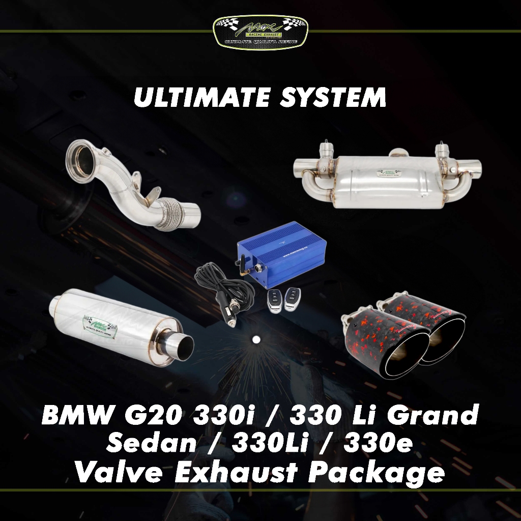 BMW G20 330i / 330 Li Grand Sedan / 330Li / 330e (Stage 3) แพ็คเกจไอเสียวาล์ว