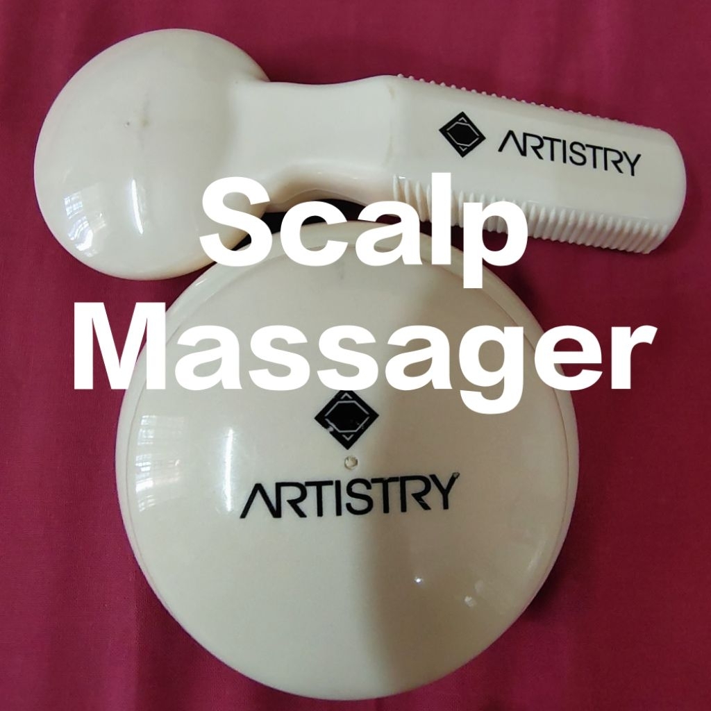ARTISTRY (AMWAY) เครื่องนวดหนังศีรษะแบบสระ MANUAL USED TERPAKAI รองเท้าหนังส้นแบน