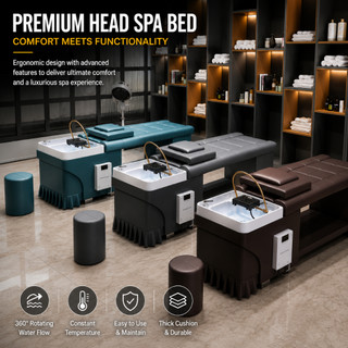 Professional Head Spa Bed Hair Washing Station Shampoo Massage Table Scalp Therapy Salon Beauty Spa Equipment