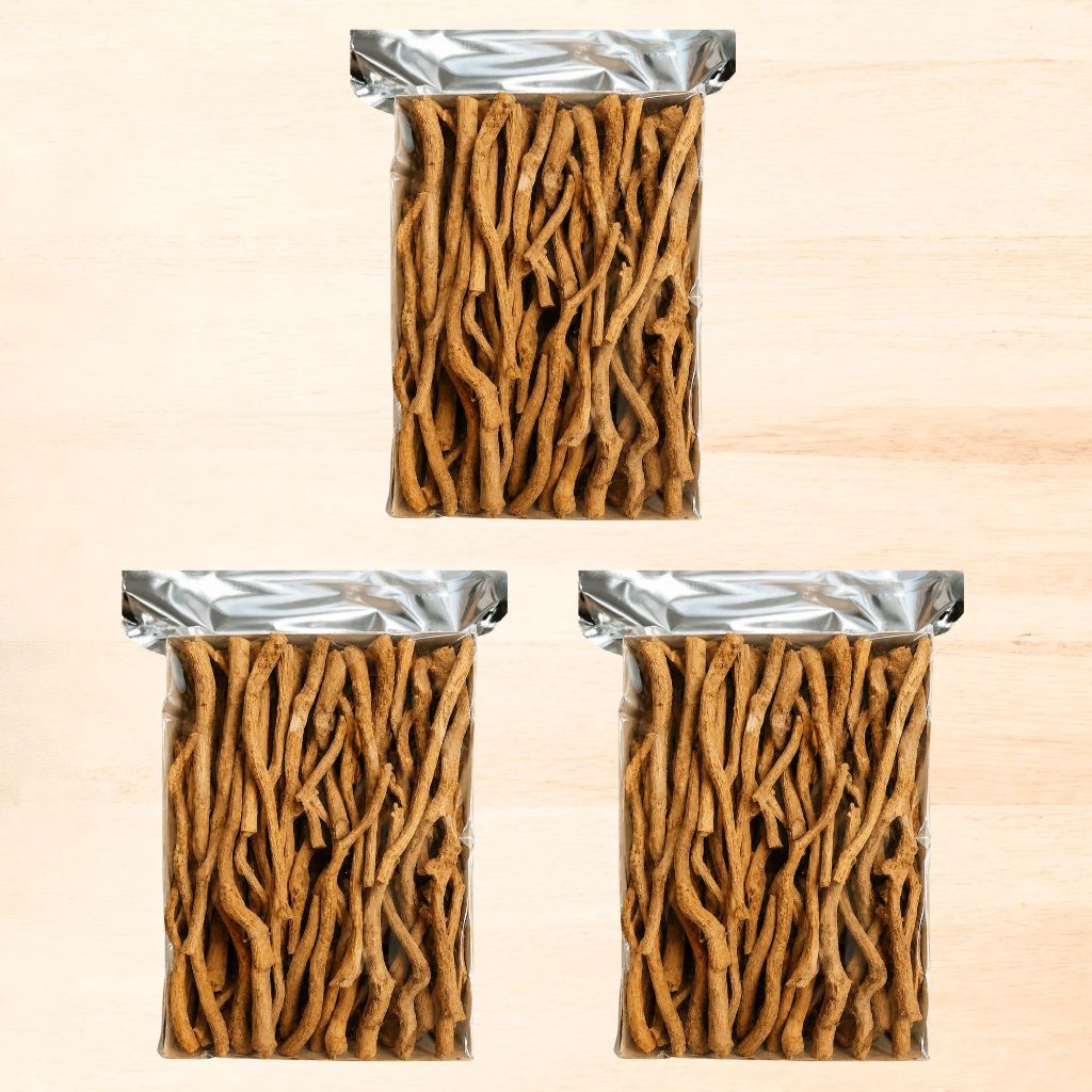 Ayu Flores 3 แพ็ค Red Tongkat Ali Roots (เกรดซุปเปอร์ท็อปโกลด์) (ต่อแพ็ค 500gms)