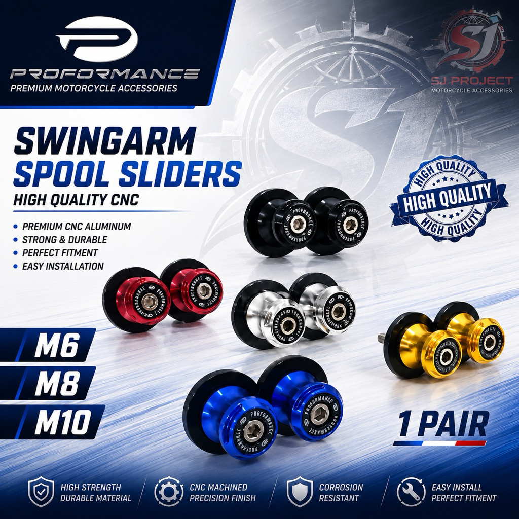 PROFORMANCE รถจักรยานยนต์ Bobbin Swing ArM M6 M8 M10 Yamaha Honda Kawasaki Paddock SEMUA มอเตอร์ BOL