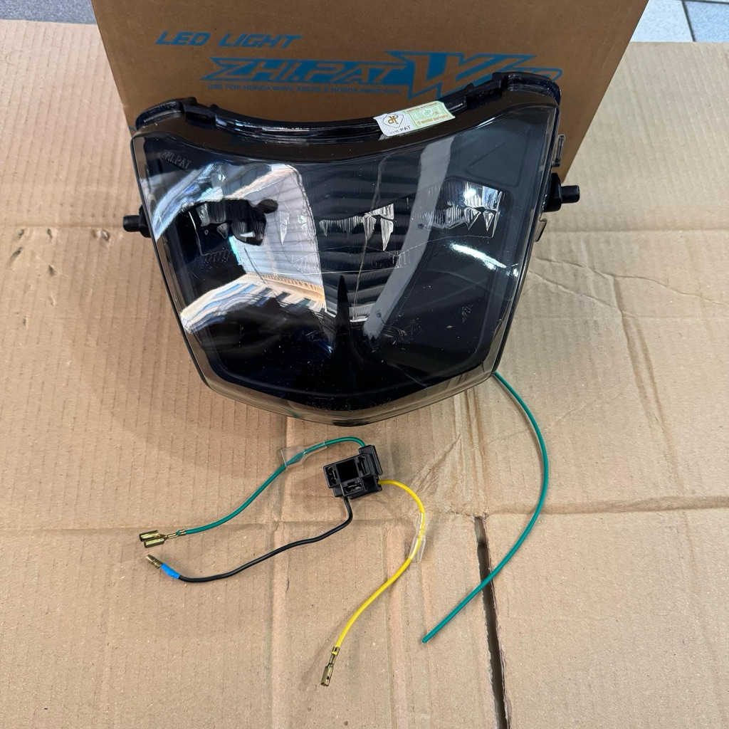 (ZHIPAT) Honda W100R WAVE100R ไฟหน้า LED W100-R WAVE100 R Lampu Depan Head Light Terang ไฟหน้าไฟหน้า