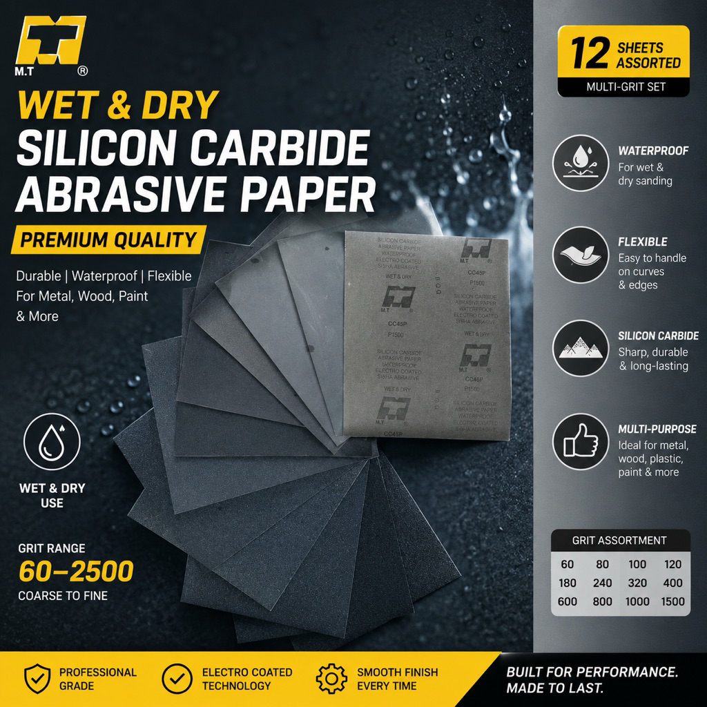 MT SAND PAPER กระดาษทรายขัดกันน้ํา Wet&Dry