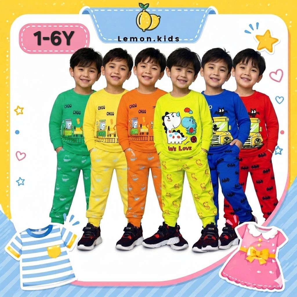 MOKECHI BOY PYJAMAS แขนยาว