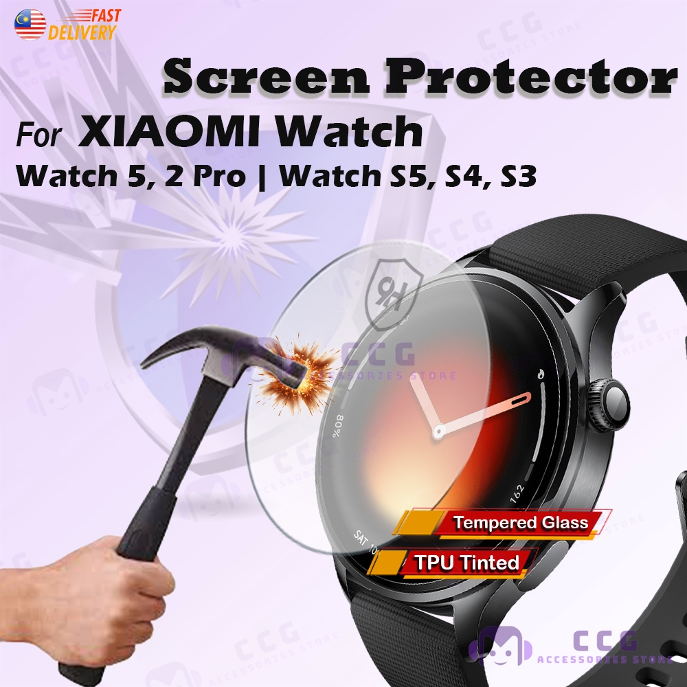 ป้องกันหน้าจอสําหรับ Xiaomi Watch 5, 2 Pro Watch S5, S4, S3 กระจกนิรภัย Mi Watch Tinted Hydrogel TPU
