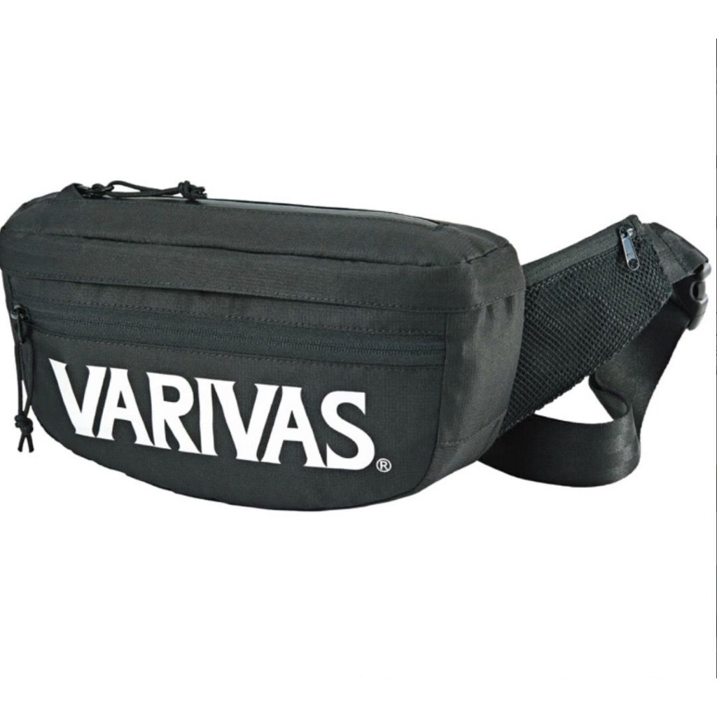 Varivas X NE 3L กระเป๋าคาดเอว (14X26x7 ซม.)สีดําพร้อมหัวเข็มขัดปรับระดับได้