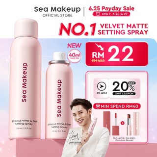 【NO.1】Sea Makeup Stayput Prime & Set Setting Spray Long Lasting Waterproof Oil Control Velvet Matte Finish 100ML
