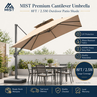 【WTHB】Patio Garden Umbrella Waterproof Sunshade UV-Protection Payung for Outdoor ,Yard,Beach,Market