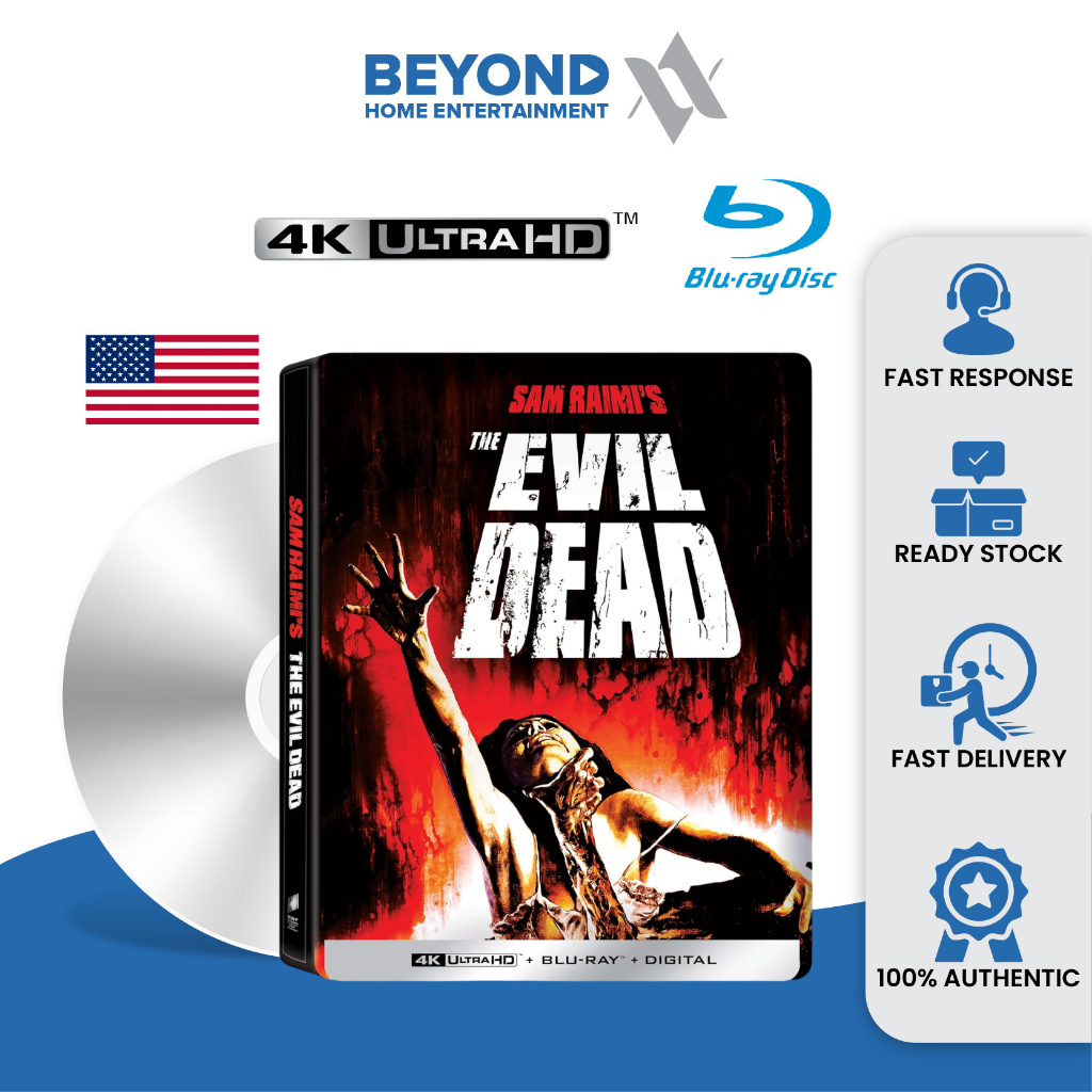 The Evil Dead หนังสือเหล็กครบรอบ 45 ปี [4K Ultra HD + Bluray]