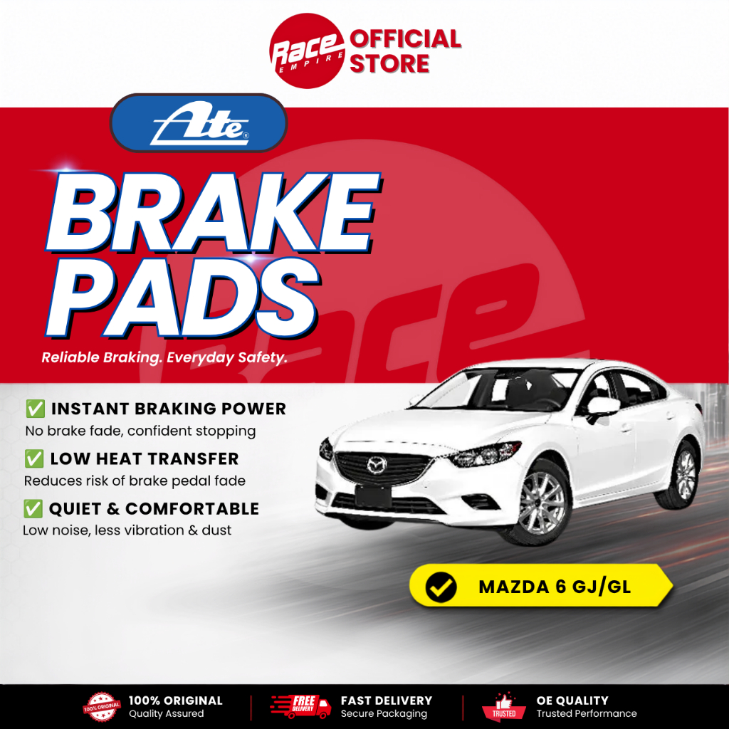 ผ้าเบรคหลัง ATE -MAZDA 6 GJ,GL13-17 2.5