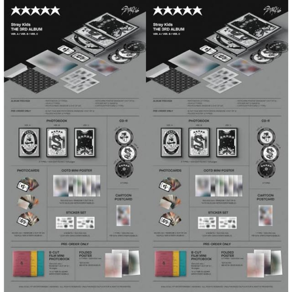 STRAY KIDS - THE 3RD ALBUM 5 STAR (หนังสือโฟโต้)