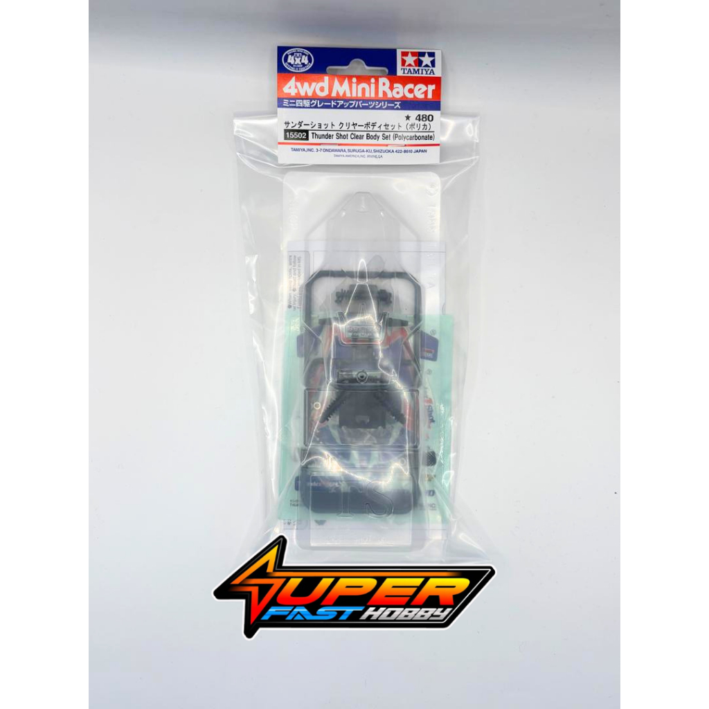 TAMIYA 15502 ชุดบอดี้ใสช็อตฟ้าร้อง (โพลีคาร์บอเนต)