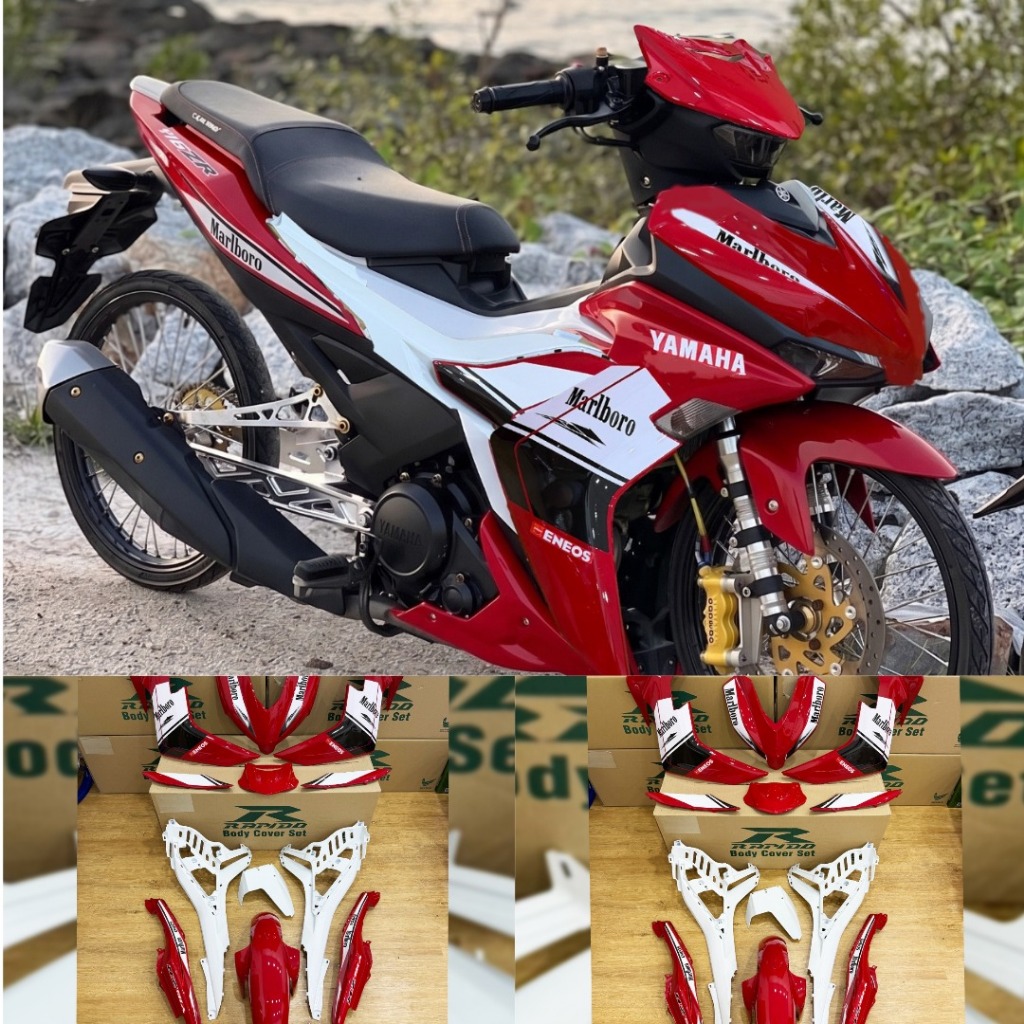 ชุดฝาครอบ Rapido Assemb Y16ZR Marlboro (67) (สติ๊กเกอร์ Tanam) ชุดมอเตอร์อุปกรณ์เสริมอะไหล่ Y16 Puti
