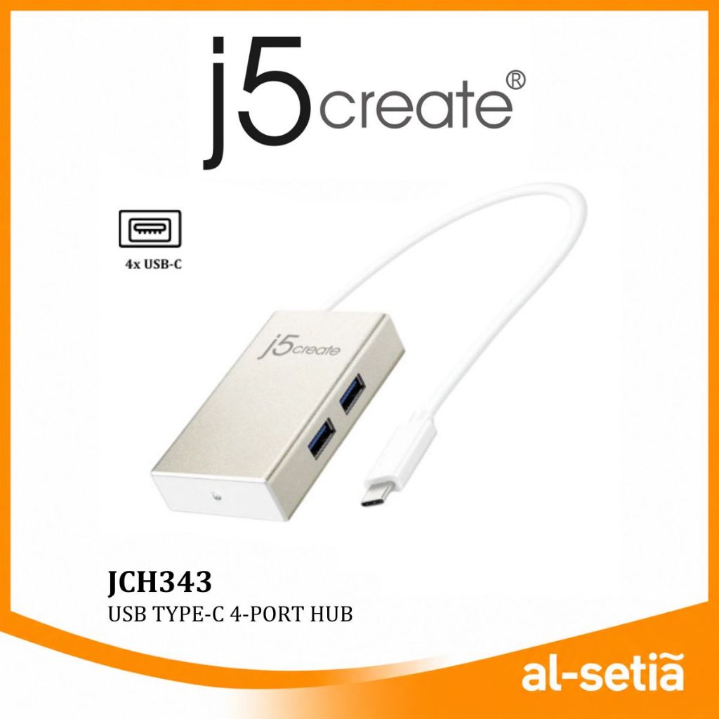 J5CREATE JCH343 USB-C 7-IN-1 MULTI-ADAPTER - 4K HDMI USB 3.0 SD & MICROSD