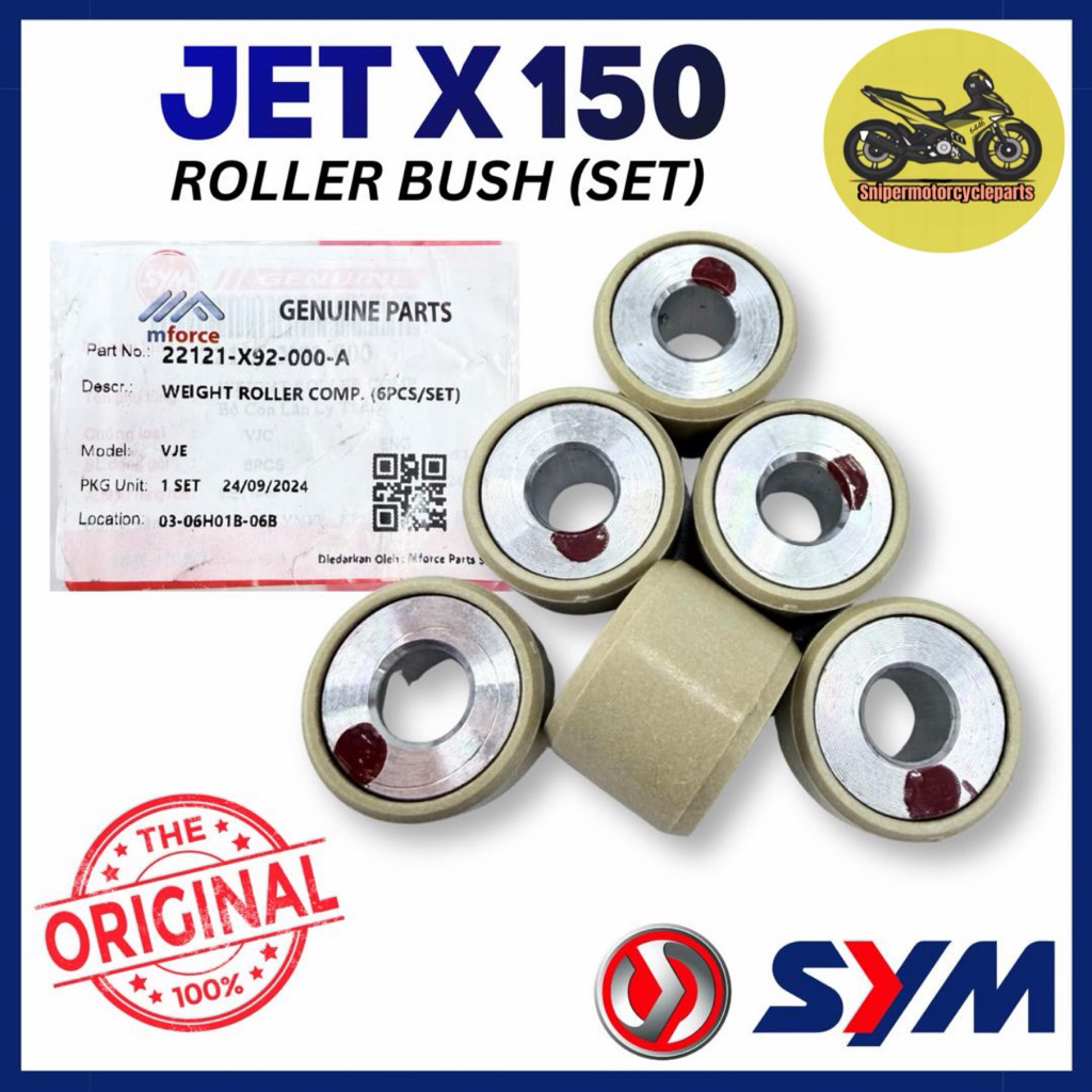 SYM JET-X 150 JET X SE 150 CVT BELT ROLLER BUSH [ 1 ชุด ] ROLLER WEIGH SYM