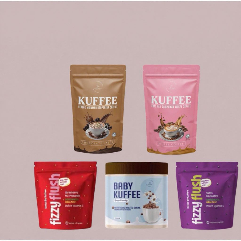 KUFFEE กาแฟพาโรนัล เบบี้ สตรอเบอร์รี่ซ่า | Kuffee กาแฟไวท์ช็อกโกแลตลาเต้ 4 ซอง โดย Yuniey Iluniey