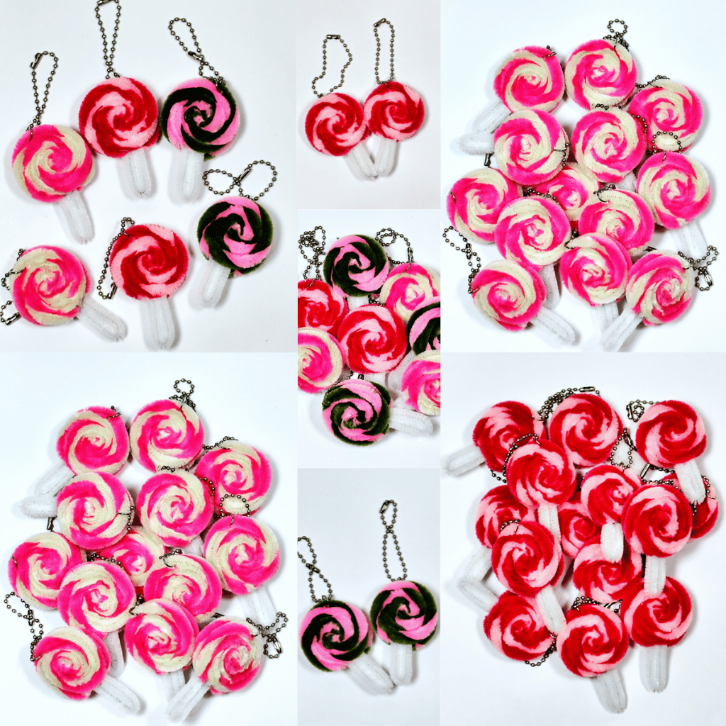 LOLLIPOP PIPE CLEANER พวงกุญแจ (HANDMADE)