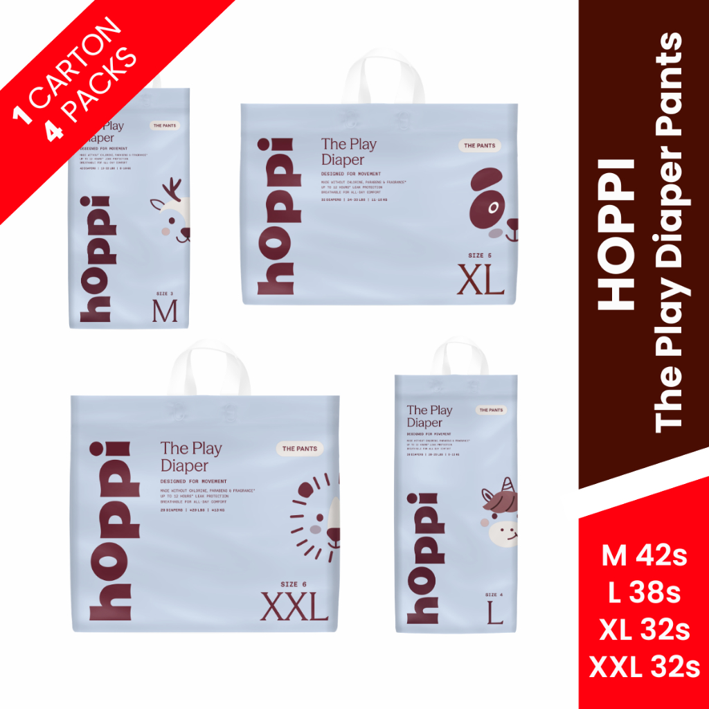 HOPPI The Play กางเกงผ้าอ้อม M 42s  4
