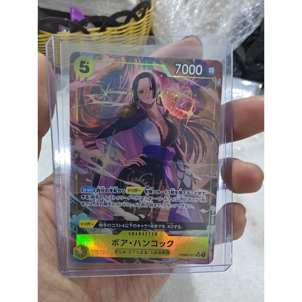Bandai One Piece OPTCG Parallel AA SR Boa Hancock PRB02-017