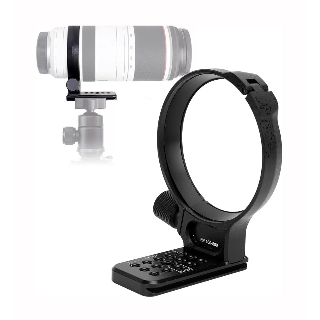 เลนส์วงเล็บขาตั้งกล้องแหวน RF100-500 Arca-swiss 1/4 "3/8" สําหรับ Canon RF 100-500 มม.F4.5-7.1 L IS 