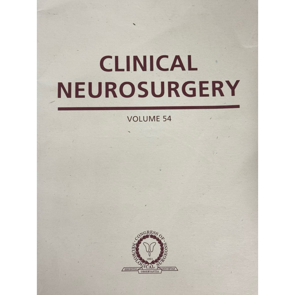 CLINICAL NEUROSURGERY