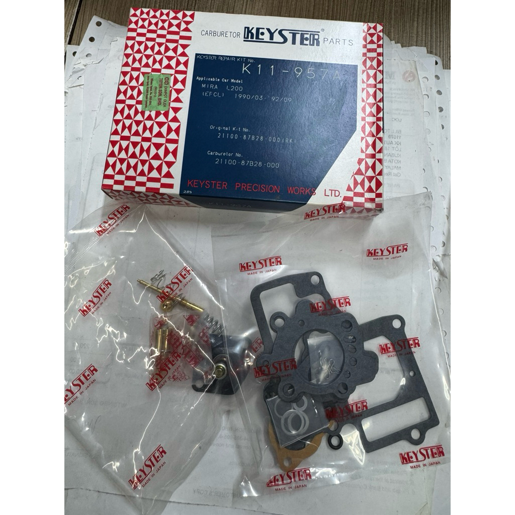 Perodua 660 / 859 ชุดซ่อมคาร์บูเรเตอร์ Keyster Mira L200