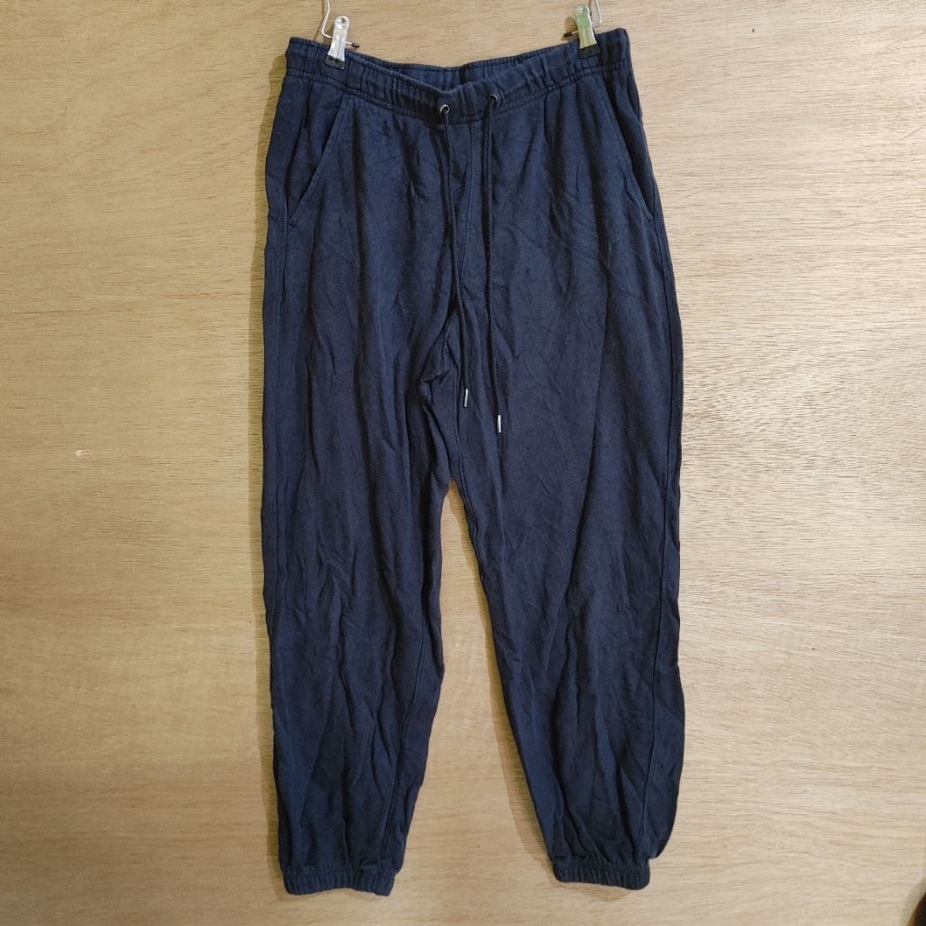 ​[Bundle] GU Japan Jogger Pants สีดํา Mens Size XL ~10