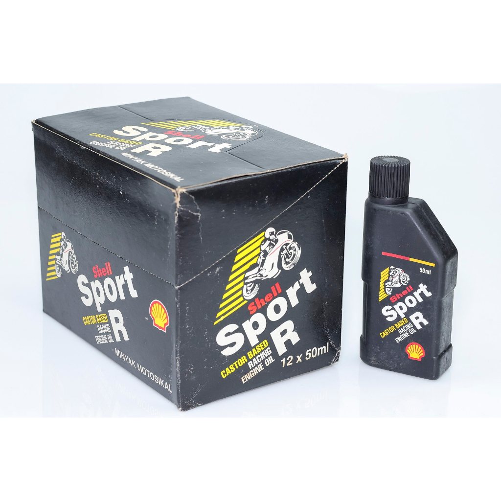 SHEEL SPORT R CASTRO BASED RACING ENGINE OIL สําหรับ 2T MOTORCYCLE