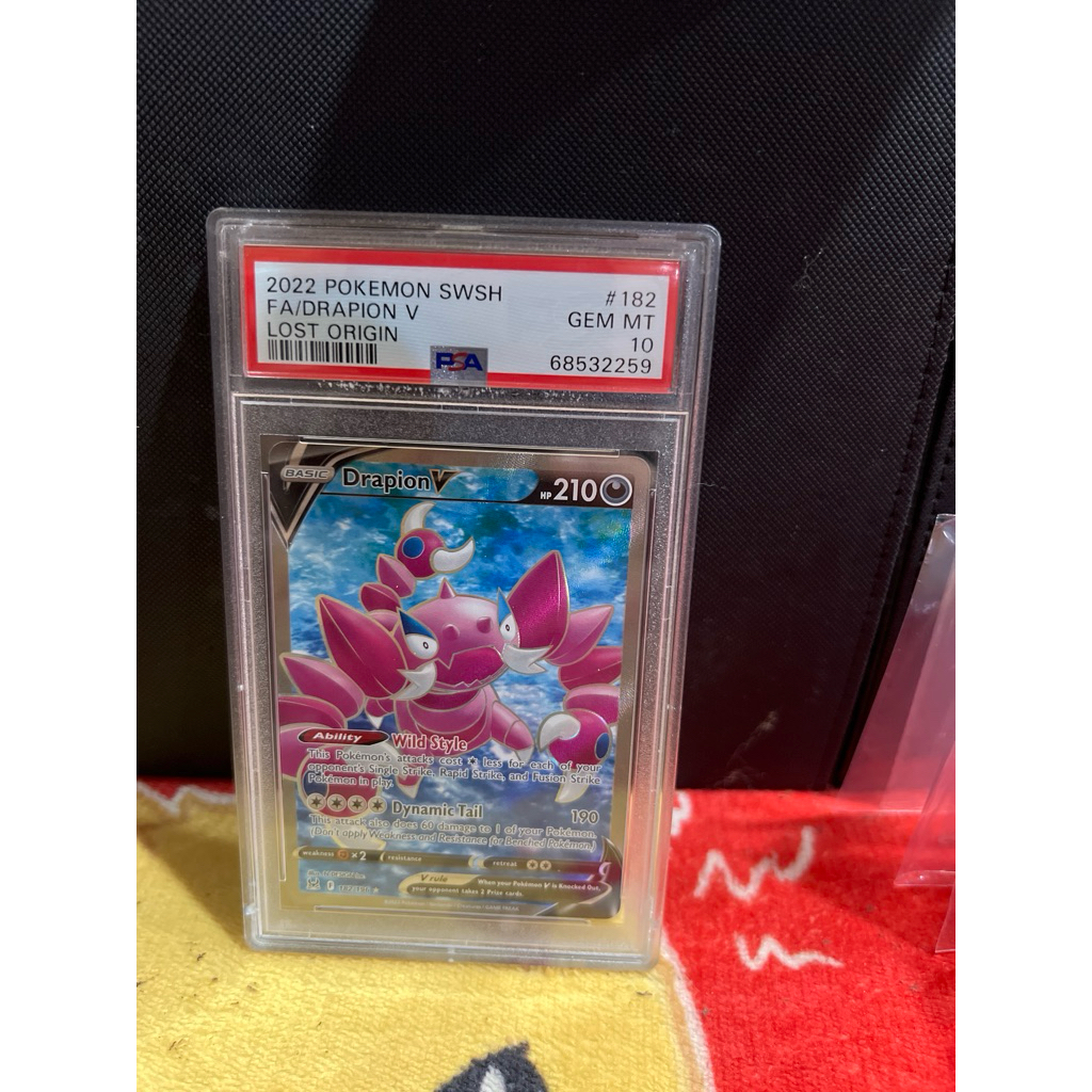 การ์ดโปเกมอน Tcg - การ์ด Drapion V Psa 10 Graded