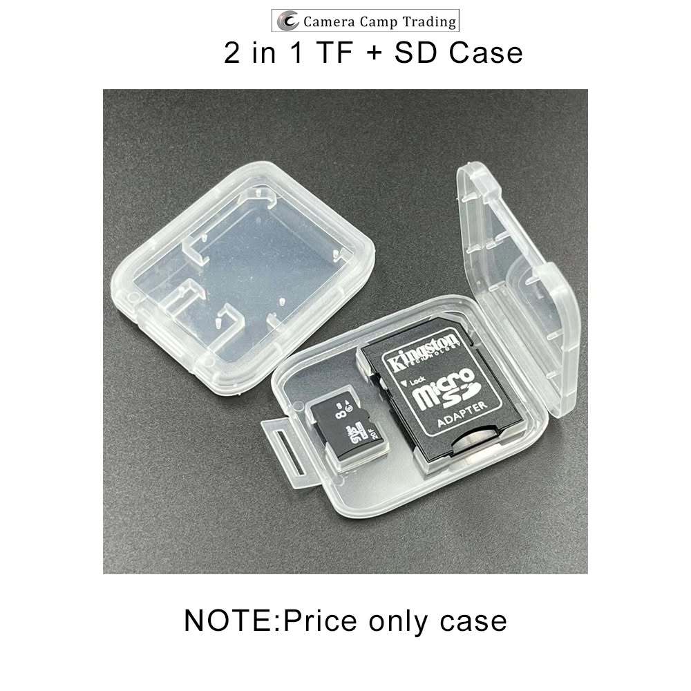 SD Card Storage Case TF/SD/2 in 1 TF Card กล่องพลาสติกการ์ดหน่วยความจํา