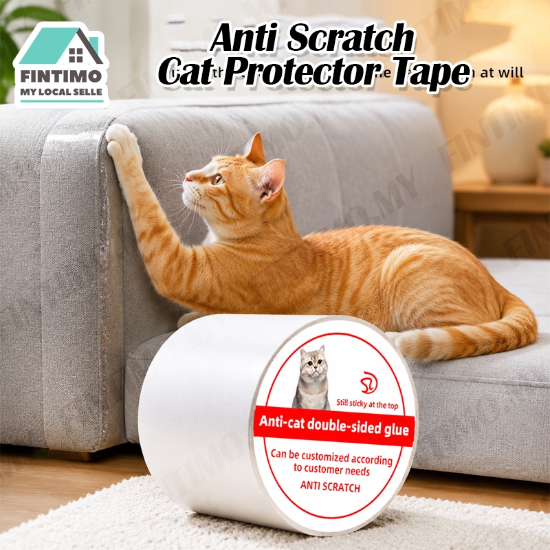 MYCat Scratch Protector เทป Self กาวโซฟาเฟอร์นิเจอร์ Anti Scratch Claw Guard การฝึกอบรมเทป Kucing ป้