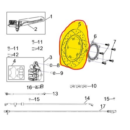 5-MODENAS Z15 GT - BRAKE SYSTEM PARTS -1 (01-0826)