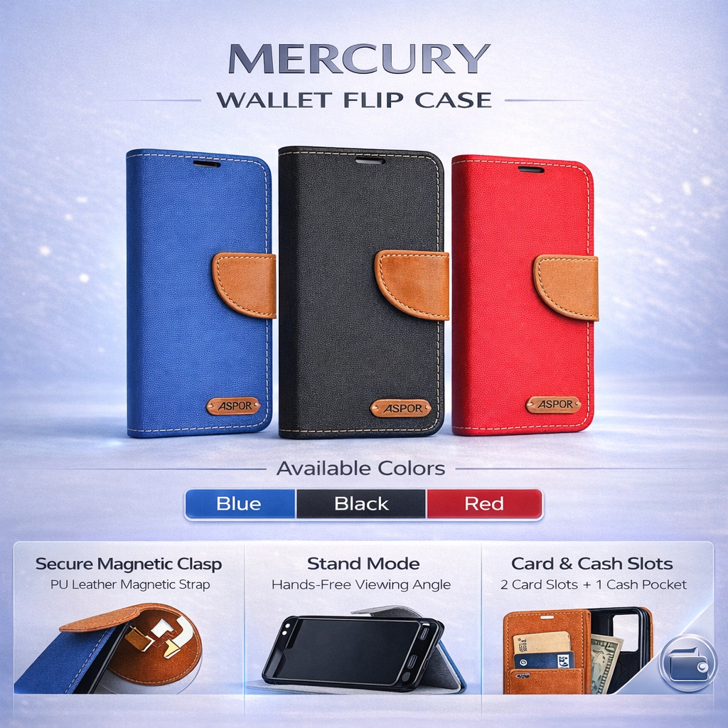 Mercury Wallet Flip Case สําหรับ Infinix GT 50 Pro / GT 30 Pro / GT 30 / GT 20 Pro / GT 10 Pro / Zer