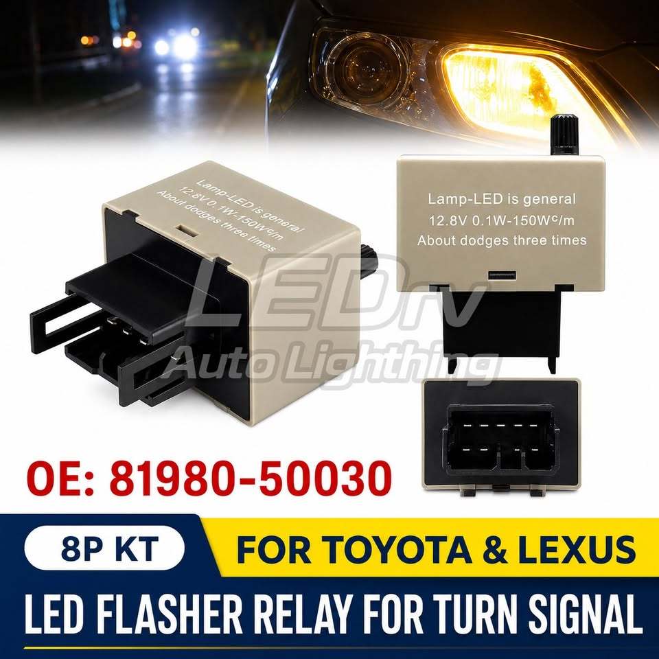 รีเลย์ Flasher ปรับได้สําหรับ TOYOTA VIOS(P4) PRADO(GRJ120) FJ LAND CRUISER RAV4 LAND CRUISER (J70)