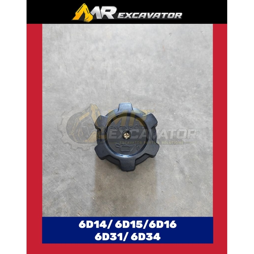 Kobelco SK200 SK200-3 SK200-5 SK200-6 6D14 6D15 6D16 6D31 6D34 Mitsubishi Engine Oil Cap Excavator