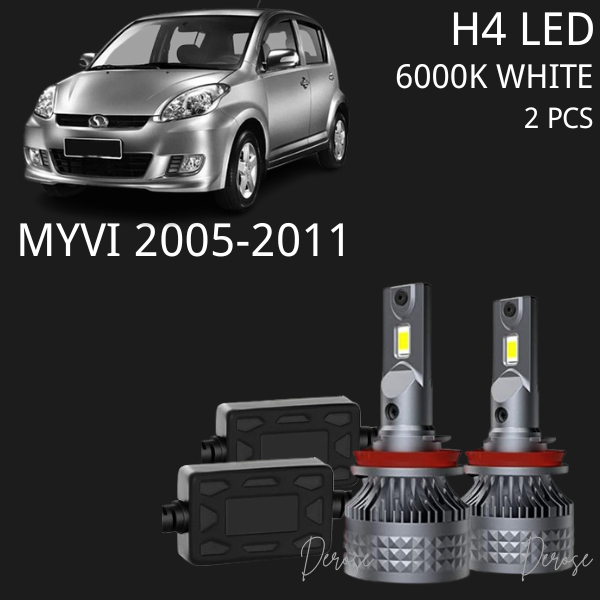 [PERODUA] Myvi 2005-2010 Myvi Old Car LED ไฟหน้า H4 ไฟหน้า Lampu Depan Kereta