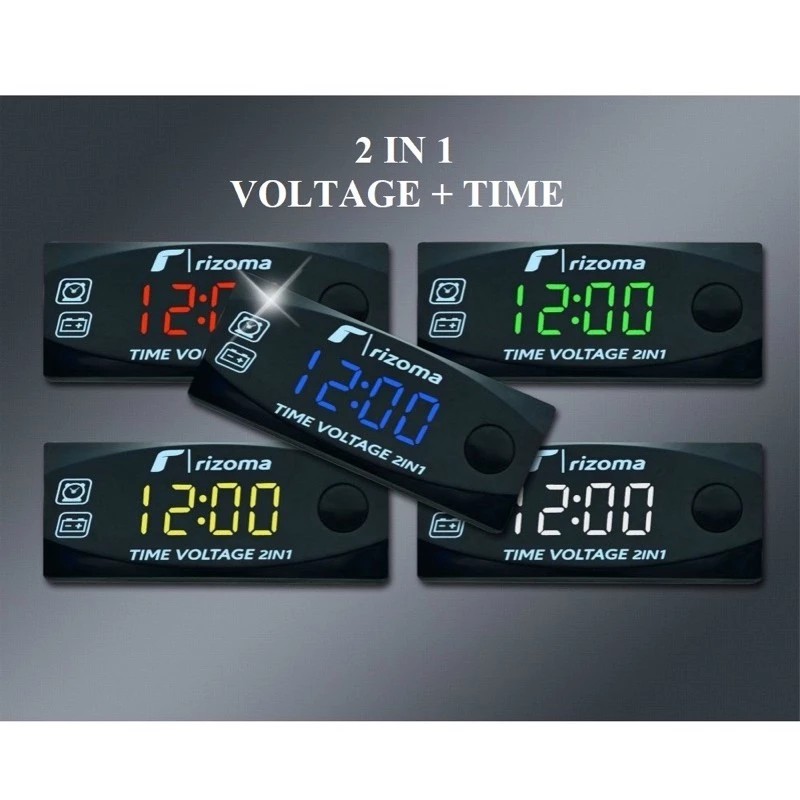 KOSO VOLTAGE METER 12V LED DIGITAL DISPLAY VOLTMETER รถจักรยานยนต์ VOLT GAUGE PANEL METER