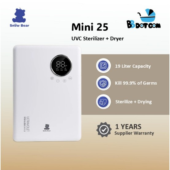 Snow Bear 19L LED UV Sterilizer + Dryer 25 LED