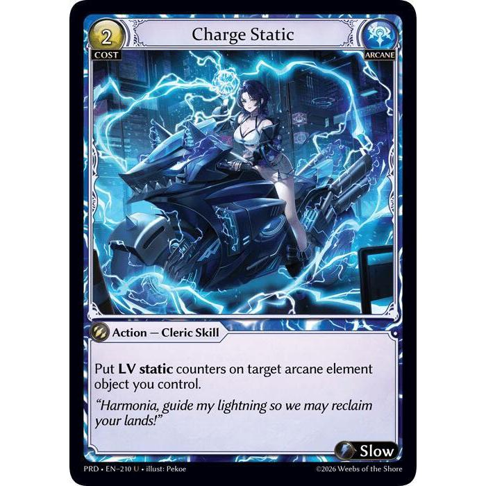 💥 Grand Archive TCG | ชาร์จแบบคงที่ (U) | EN-210 การ์ดเดี่ยว PRD
