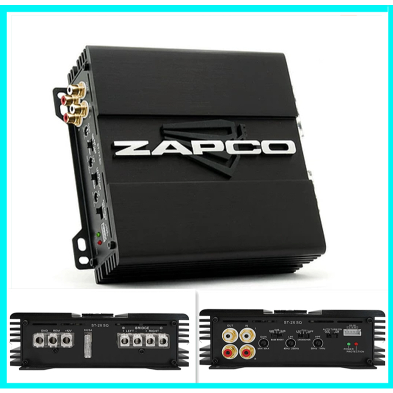 (ใช้แล้ว) ZAPCO ST-2X SQ – 2ch Class AB เครื่องขยายเสียงคุณภาพเสียงเต็มรูปแบบ